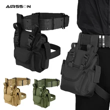 Тактическая Сумка Molle для ног, водонепроницаемая Мужская Военная поясная сумка, быстросъемный ремень EDC, поясная сумка, аксессуары для охоты и велоспорта