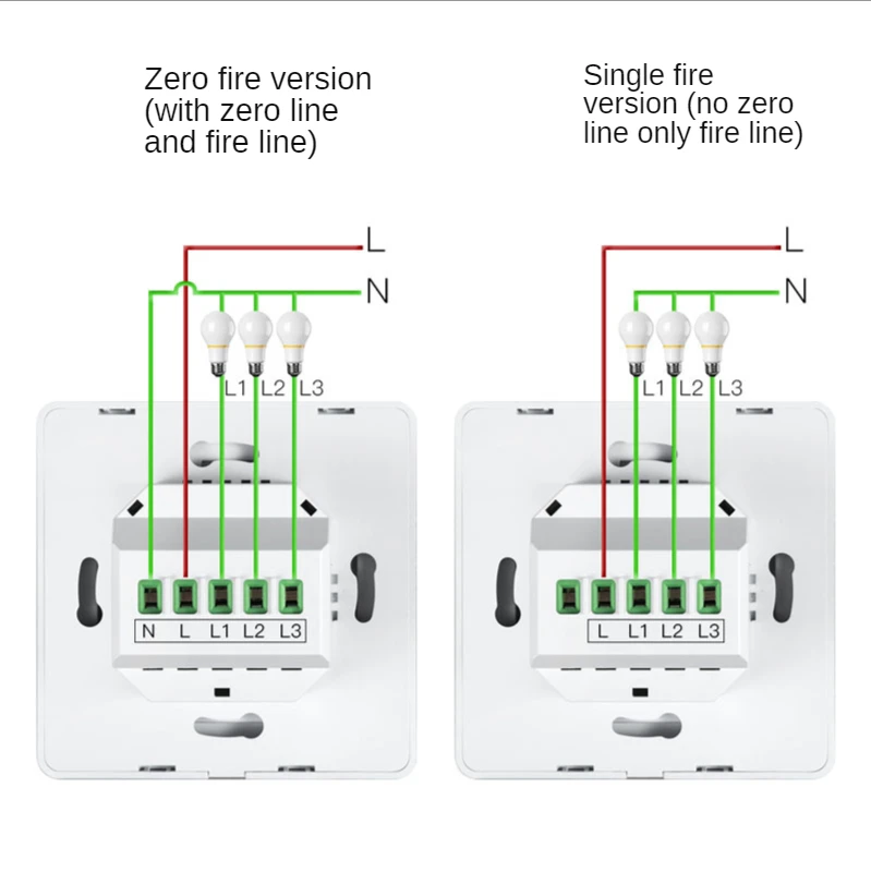 Interruptor de Botão Necessidade de Configurações Controle com Alexa Atualizado Wifi Zigbee Inteligente há Neutras 2mqtt Tuya App Google Home2 - 3 Modo Não 9 não há necessidade de configurações neutras 2mqtt