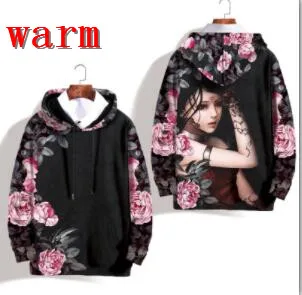 hooded warm Новая Осенняя Зимняя Теплая Флисовая мужская толстовка с капюшоном с модным принтом, Повседневная Свободная Черная Толстовка С Карманами, большие размеры 5XL - Цвет: hooded warm