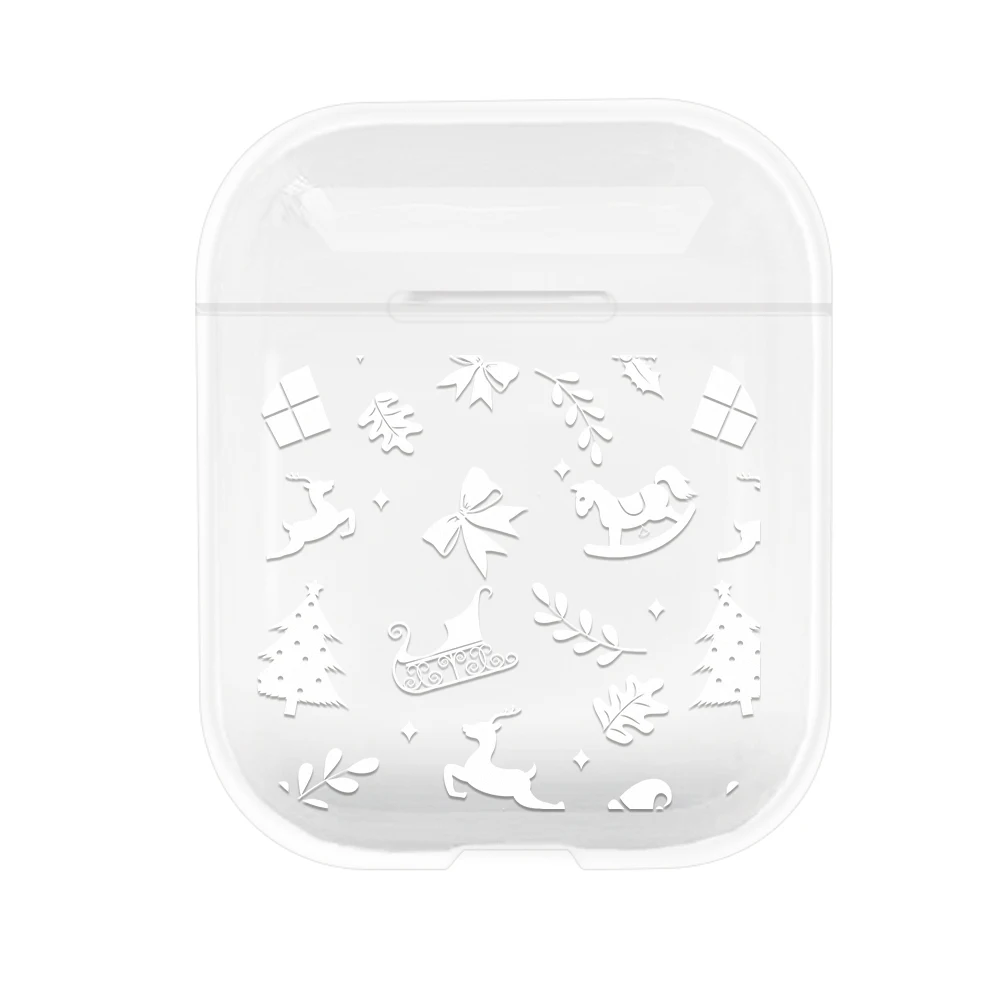 06 Чехол для Apple Airpods, рождественские кожухи головных телефонов для Airpods 2, 1 новогодний чехол для наушников, Жесткий Чехол для ПК, защитная коробка для зарядки - Цвет: 06