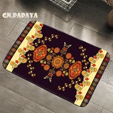 Ретро индийские мандалы, ковер в богемном стиле, коврики для ванной комнаты, коврики для туалета, ковер для кухни, художественный коврик с мандалой, абсорбирующий коврик для передней двери