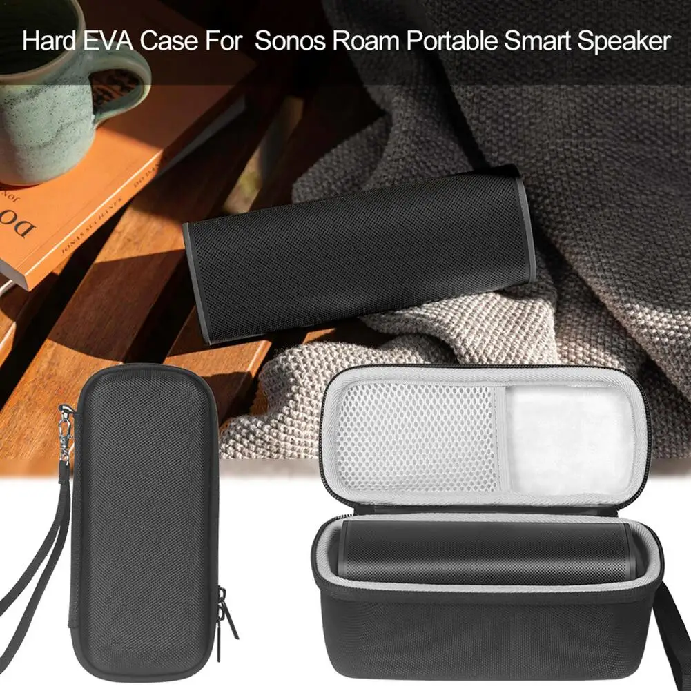 Custodia Portatile Per Sonos Roam Speaker Doppia Scatola Con Cerniera Custodia Rigida Antiurto Antiurto Per Altoparlanti