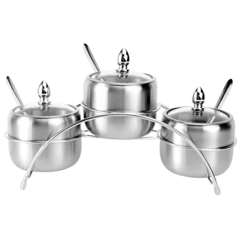 

1 Set Portable Durable Spice Rack Spice Jar for Kitchen Household Storage Decoration