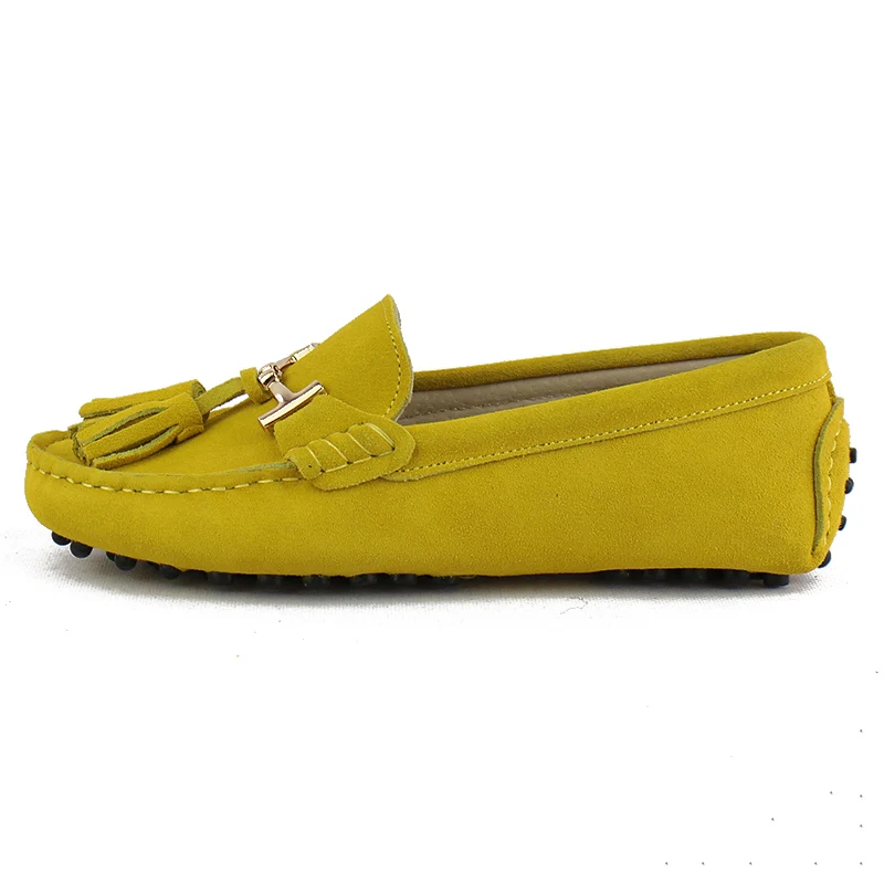2022 100% Genuine leather Women flats New Brand Handmade Women Casual leather shoes Leather Moccasin Fashion Lady Driving Shoes 