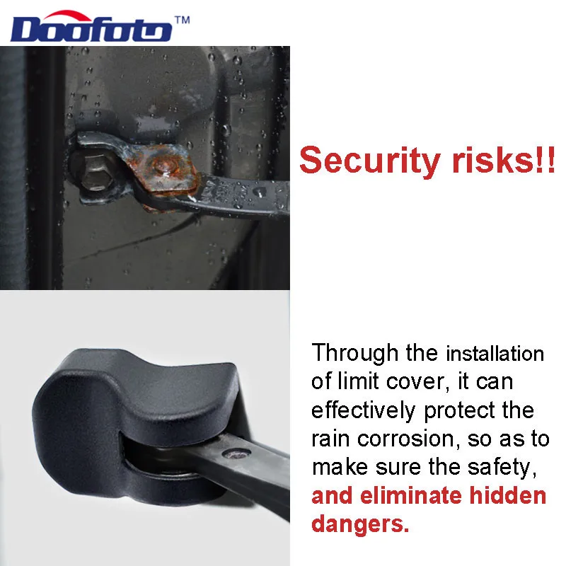 Car Arm Door Lock Limiting Stopper Cover For Kia Ceed Sorento Cerato 2011 4x
