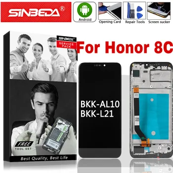 

6.26 Inch Sinbeda For HUAWEI Honor 8C BKK-AL10 LCD Display Touch Screen with Frame For Honor Paly 8C BKK-AL10 BKK-L21 LCD parts