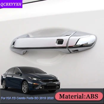 

For Kia K3 Cerato Forte BD 2019 2020 Car Styling ABS Car Door Handle Cover Box Sequins Handle Frame Stickers Auto Accessories