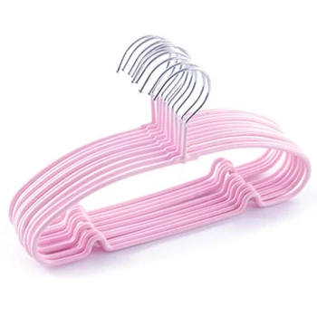 

10Pcs/Set Candy-Colored Baby Children Clothes Hanger Anti-Skid Antiseptic Durable Coat Storage Hangers Drying Rack
