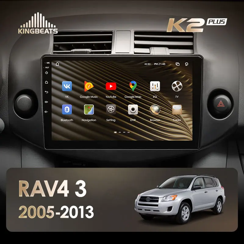 KingBeats штатное головное устройство For Toyota RAV4 3 XA30 2005 2013 GPS Android 10 автомагнитола на