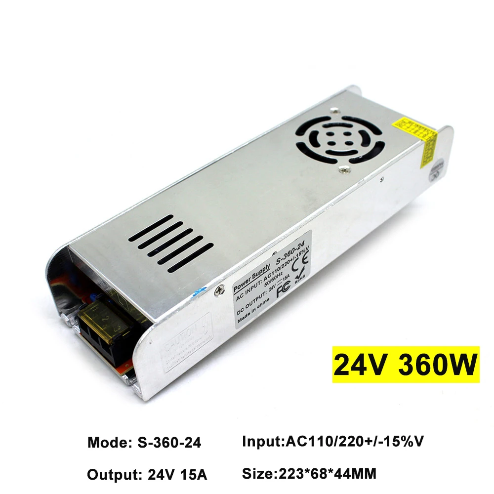 Светодиодный драйвер питания AC220 к DC24V 180 Вт 200 Вт 240 Вт 250 Вт 300 Вт 350 Вт 360 Вт светодиодный адаптер Трансформаторы освещения