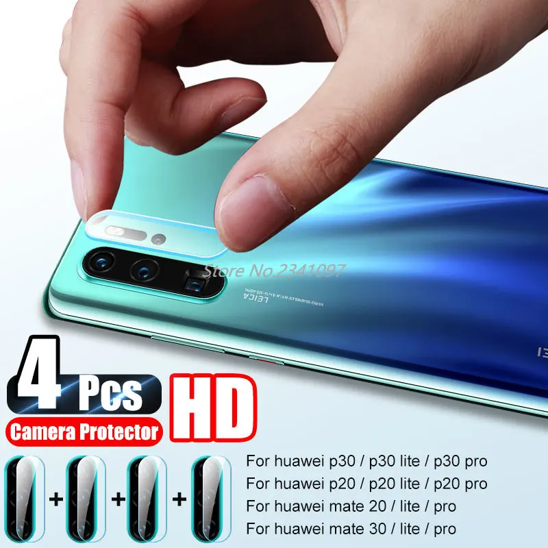 4Pcs Camera Screen Protector For Huawei P30 P20 Lite P Smart 2019 Tempered Glass Mate 20 30 Pro Lens Protective Film | Мобильные