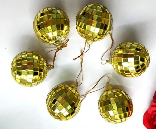 thumbnail image 1 of Christmas Silver Mirror Reflective Ball Christmas Tree Decoration Shining Ball Birthday Wedding Home Party Bar Decor Bauble, 1 of 5