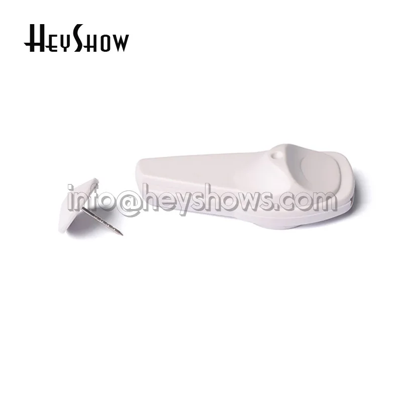 100pcs 도난 방지 하드 EAS AM 58KHZ 슈퍼마켓 의류 가방 모자 용 사운드 자기 태그 69x30mm 크기