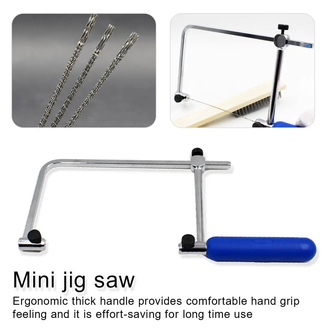 

1pc ASB500 Mini jig saw U-shaped saw saw bow Multifunction Fretsaw Hand Coping Saw Frame Woodworking Tools with Saw blades