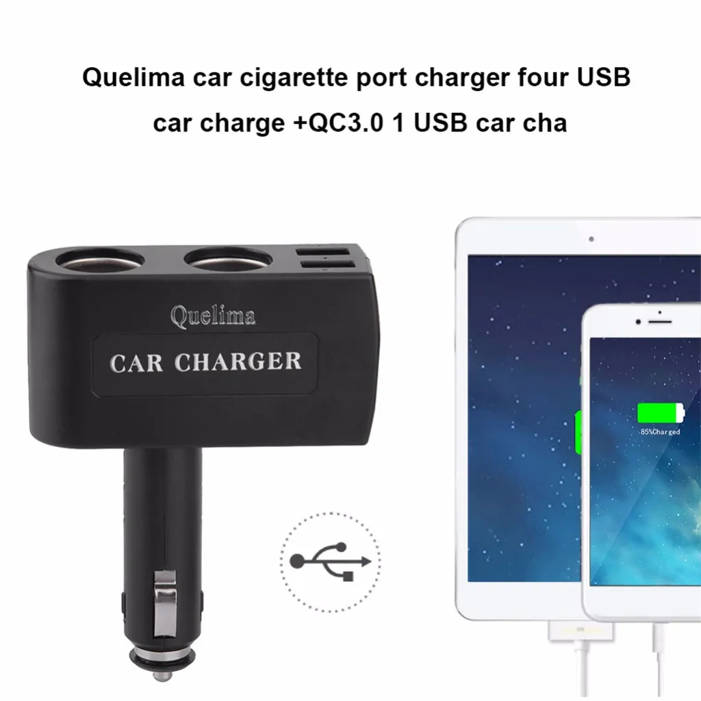 Автомобильный адаптер для прикуривателя сплиттер питания USB Автомобильное