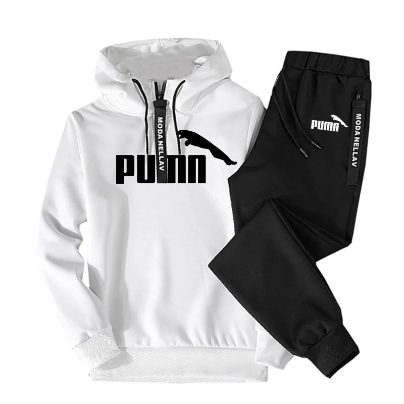 Hot Brand Men's Sportswear Sets 2020 Autumn Winter Hooded Thick Male Casual Tracksuit Men 2 Piece Sweatshirt + Sweatpants Set Hot Brand Men's Sportswear Sets 2020 Autumn Winter Hooded Thick Male Casual Tracksuit Men 2 Piece Sweatshirt + Sweatpants Set