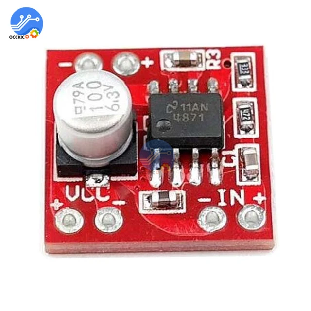 Mini Placa Amplificadora DC 3 -12 V LM386 Módulo Amplificador audio