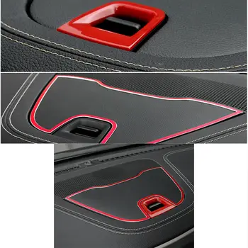 

Red Dashboard Strip Cover Accessories For Jeep Cherokee 2014-2020 ABS New