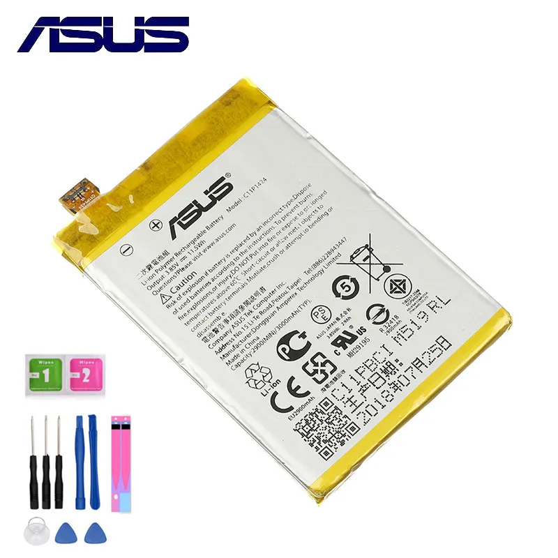 Оригинальный аккумулятор 3000 мАч C11P1424 для ASUS ZenFone 2 ZE550ML ZE551ML Z00AD Z00ADB Z00A Z008D телефона