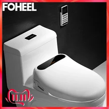 FOHEEL Смарт сиденье для унитаза крышка дистанционного управления электрическое биде крышка сиденье на унитаз с подогревом ванная комната "умное" сиденье для унитаза крышка