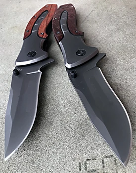 

7.9 inch"X47 folding knife sawtooth blade AKC pocket knifeSelf-defense hunting knives outdoor Survival camping Tactical EDC tool