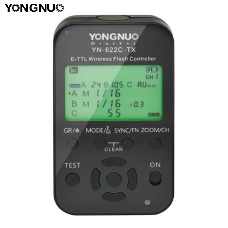 YONGNUO YN622-TX ЖК беспроводной ttl HSS вспышка передатчик контроллер для YN622 триггер для Canon/Nikon камера YN622C-TX YN622N-TX - Цвет: YN622C-TX