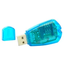 Мобильный телефон кард-ридер USB портативный телефон компьютер конвертер адаптер для SIM UIM карты