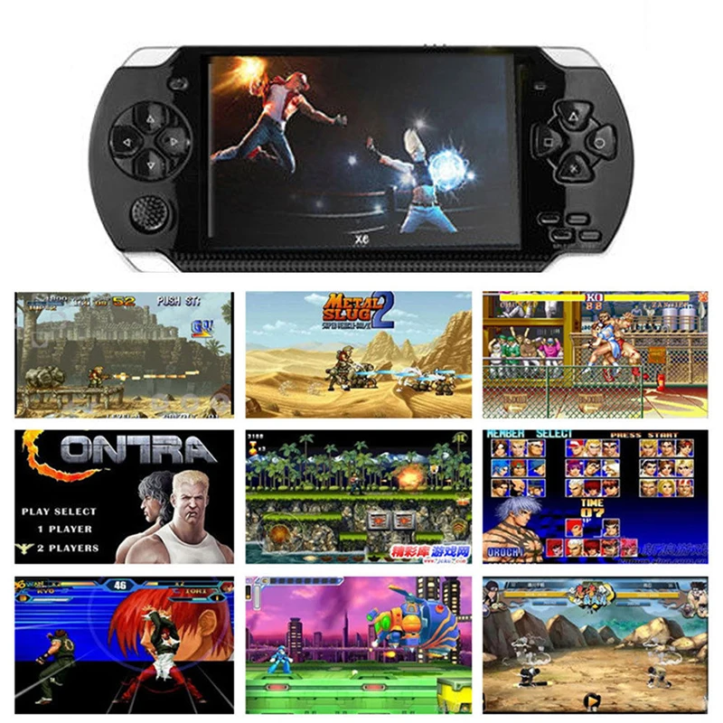 4.3inch Screen Handheld Game Player 8G Video Game Console Player Retro Mp4 Player Game Player Support Camera,Video,E-book