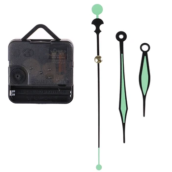 

Quartz Portable Clock Movement Mechanism Hour Minute Second Needle Green Luminous Hand DIY Wall clock Tools Parts