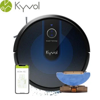 

Kyvol Cybovac E31 Robot Vacuum, Sweeping & Mopping Robot Vacuum Cleaner with 2200Pa Suction, Smart Navigation, 150 mins Runtime,