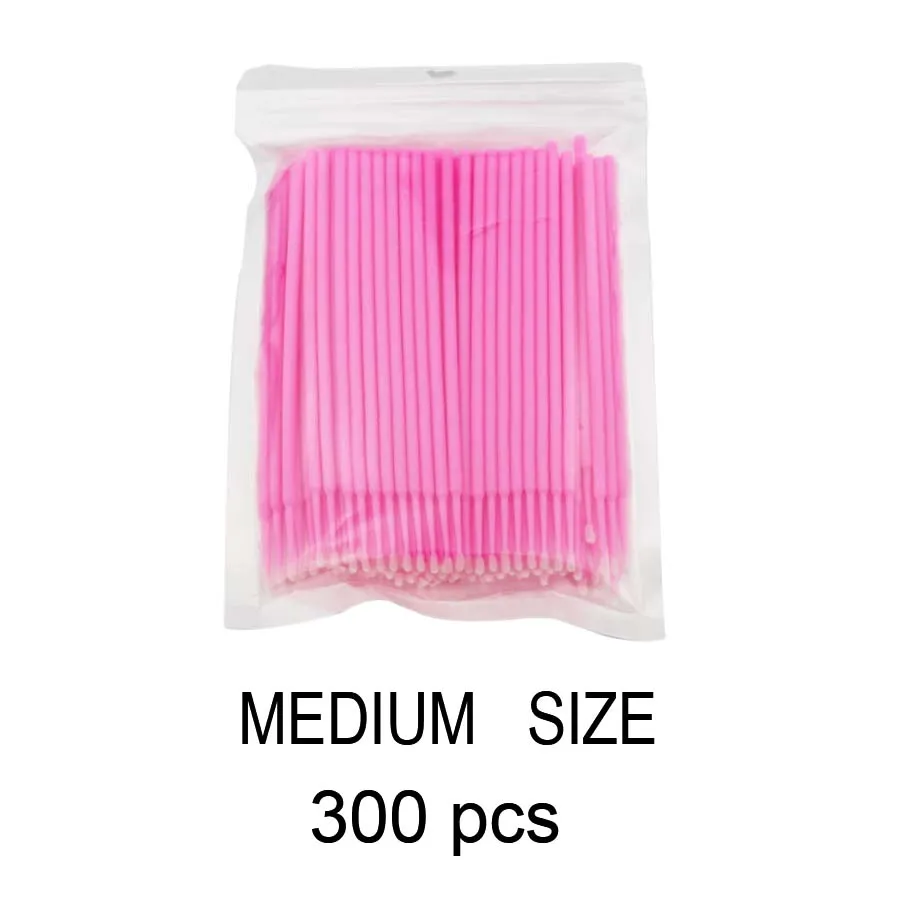 300-pcs-pink 100/300 шт. палочка для очистки ресниц ватные палочки одноразовые палочки для очистки ресниц для макияжа Высокое качество инструменты для удаления ресниц - Цвет: 300-pcs-pink