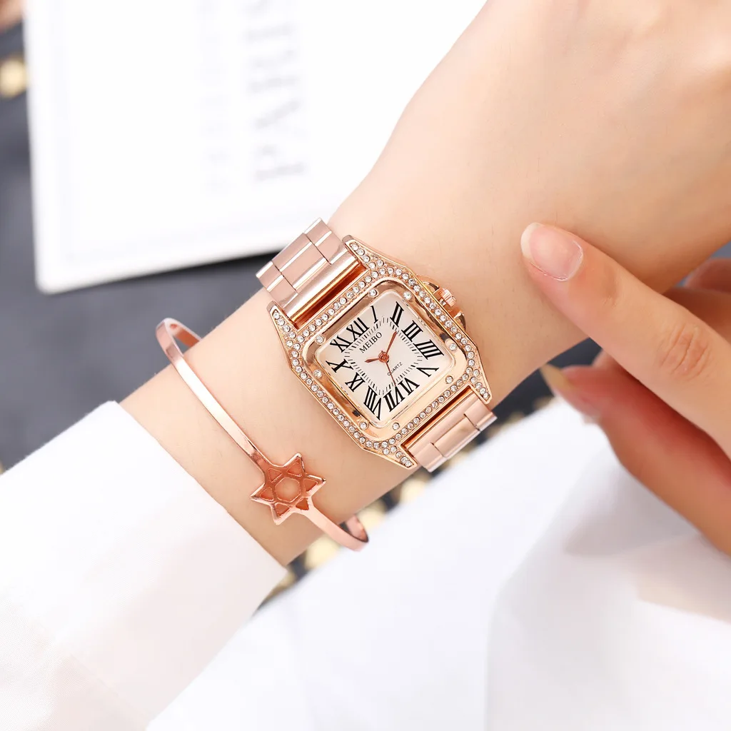 Модные женские часы со стразами и бриллиантами, роскошные Брендовые женские наручные часы, женские часы из серебристой стали, Relogio Feminino#0923