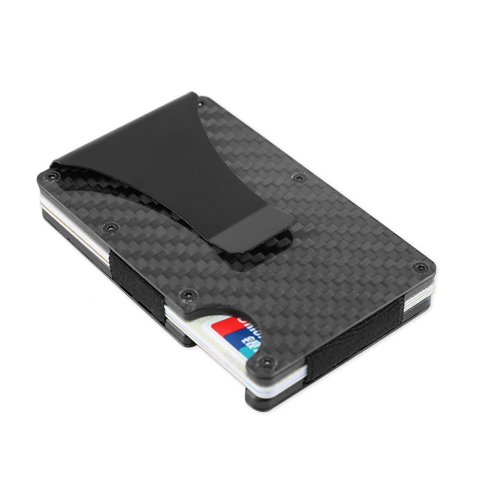 Cover Wallet Bank-Card Card-Package Carbon-Fiber Small Anti-Theft Metal Ultra-Thin Anti-Degaussing