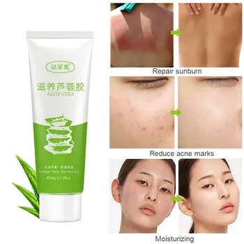 

Pure Natural Aloe Vera Gel Face Lasting Moisturizer Whitening Anti Wrinkle Cream Acne Scar Skin Sunscreen Skin Care