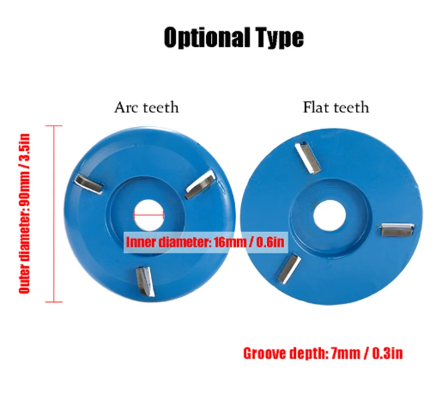 Три/шесть зуба bladeSculpting toolTea лоток резьба по дереву диаметр 90 мм Диаметр 16 mmAngle шлифовальный станок аксессуары Прямая поставка