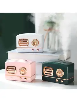 

Retro Radio Shape Large Capacity Portable Desktop Air Humidifier USB Mist Maker Aroma Essential Oil Diffuser for Home U1JE