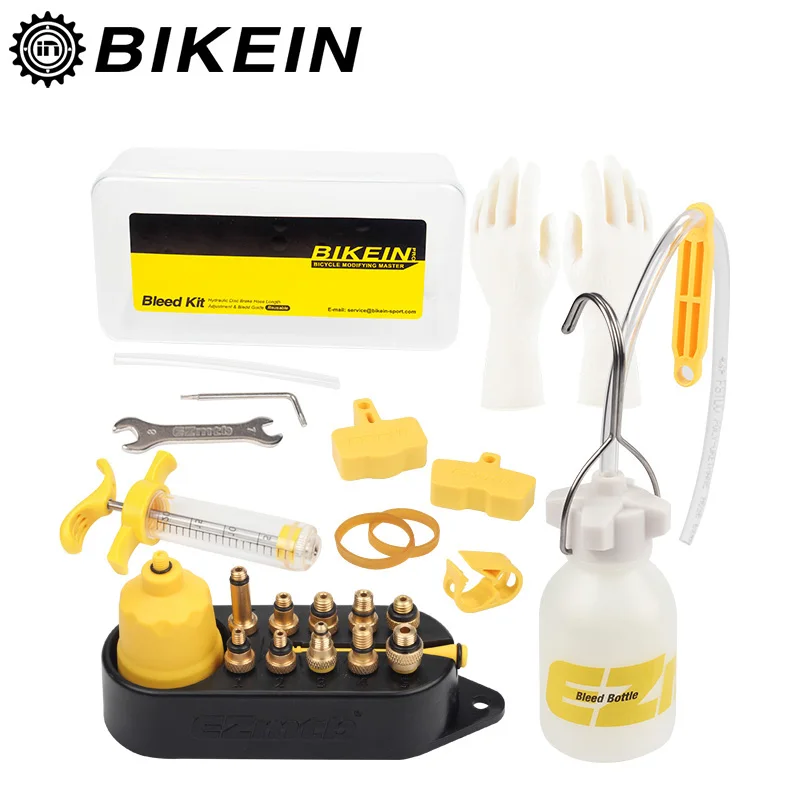BIKEIN велосипед гидравлический дисковый тормоз масло минеральное кровотечение наборы для SHIMANO, MAGURA, TEKTRO, SRAM серии MTB тормозной инструмент для ремонта