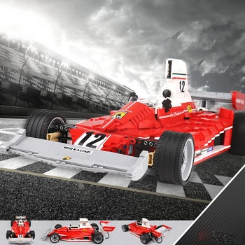 

2405pcs Red Power Racing Car Building Blocks Set Self Locking Model Bricks Educational Toy Christmas Gifts for Kids 03023