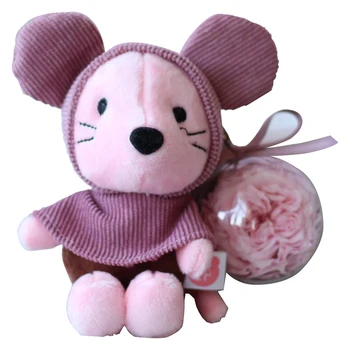 

Hot hot cloak Rat hand made nature preserved flower keychain Pendant for bag