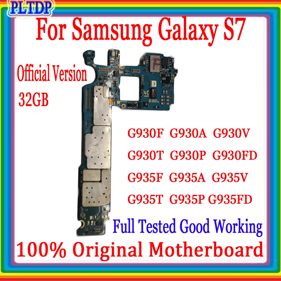 Материнская плата 32 ГБ для Samsung S7 G935F G935FD G930F G930V G930FD материнская с полными ЧИПАМИ +