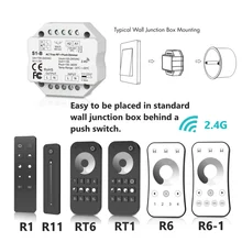 Dimmer LED 220V 230V 110V AC Triac Wireless Wifi RF Dimmable Push Switch with 2.4G Remote Dimmer Switch for LED Lamp Bulb S1-B