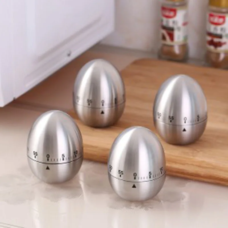 

Stainless Steel Household Mechanical Reminder Kitchen Digital Alarm Egg Timer