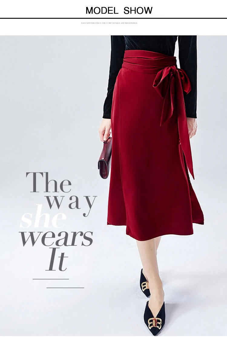 Autumn Skirts Womens Fashion Solid Color Split Skirts Womens Long Skirts For Women Casual Irregular Sexy Streetwear Skirt