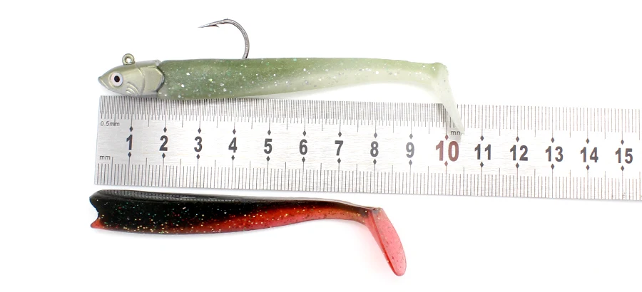 Fishing Lure Soft Jelly Jig Head Drop Shot Fishing Tackle Bait 8cm UK Seller 