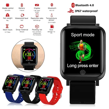 

Multifuntion Smart Band Body Temperature Watch Fitness Tracker IP67 Waterproof Outdoor Health Bracelet Blood Pressure Monitor