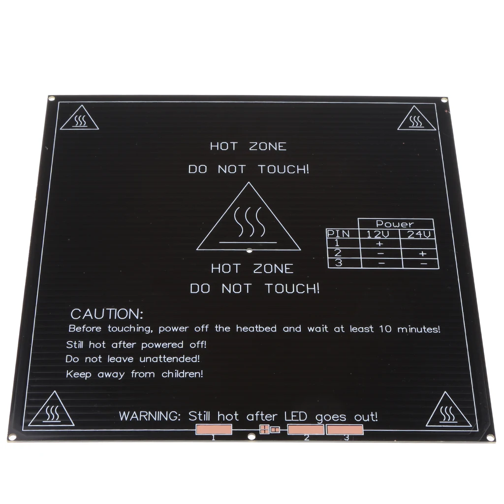 MK2B Heatbed PCB Hotbed пластина 214x214 мм квадратная двойная мощность 12/24 в|Детали и