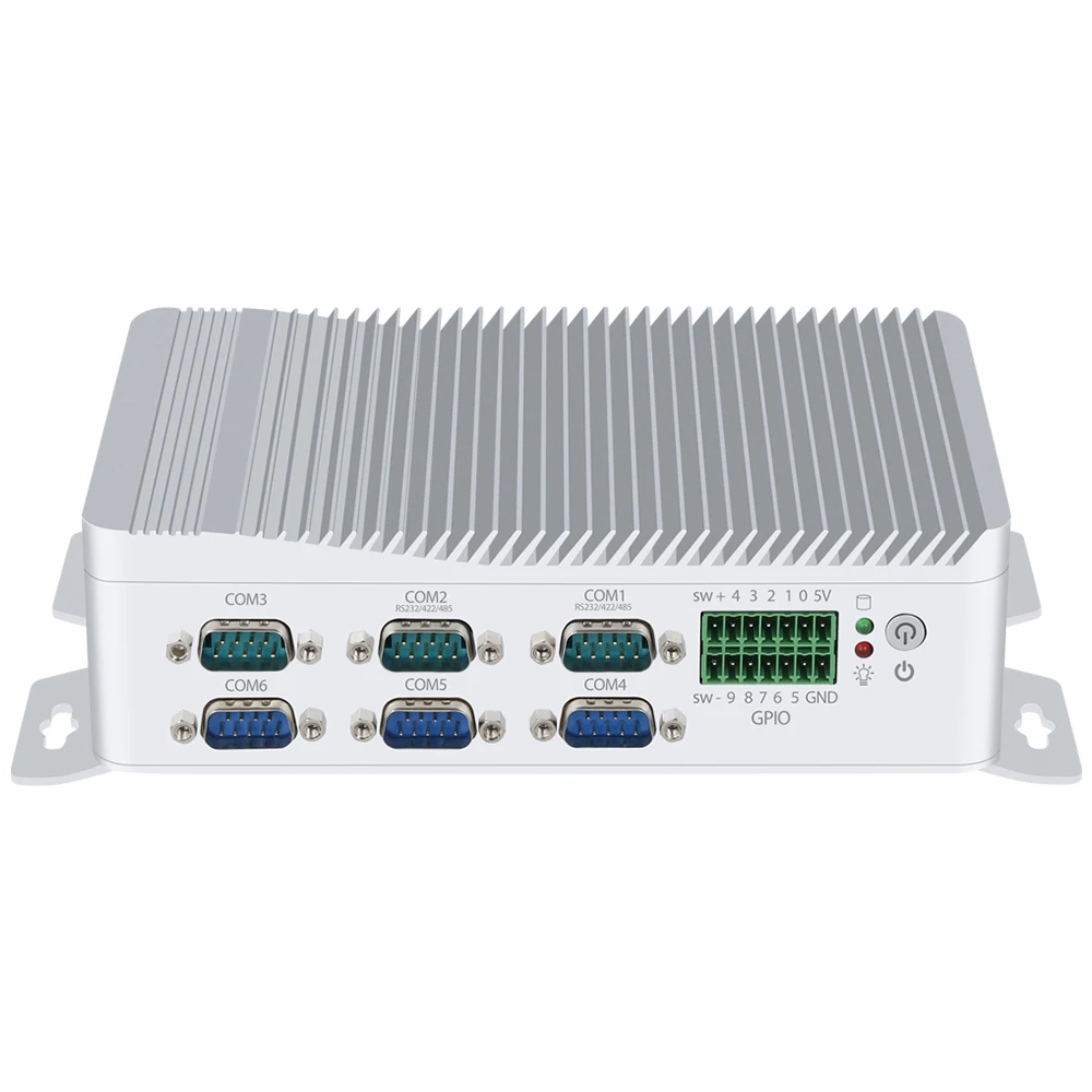 HLY безвентиляторный мини ПК Celeron J1900 2 * Gigabit LAN микро компьютер Linux MINIPC Windows