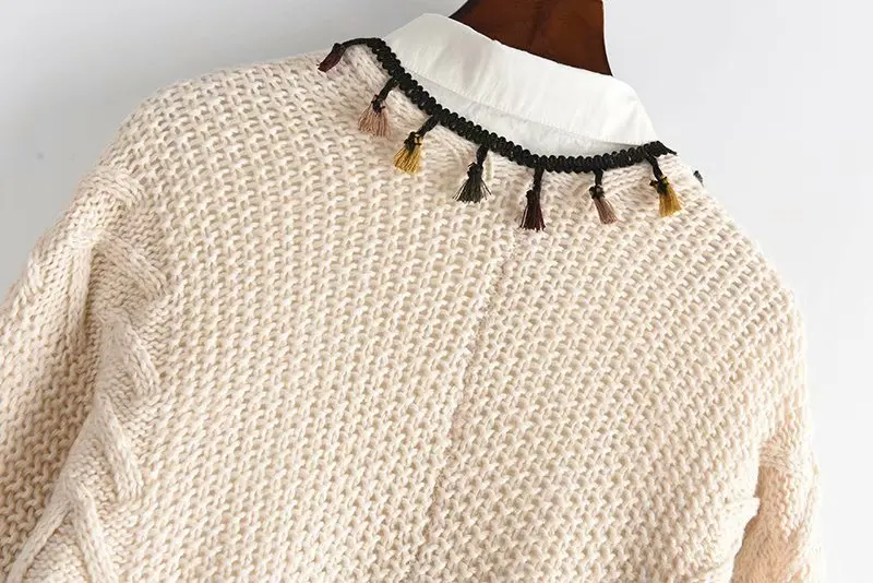 Knit Cardigans Embroidery Girl Casual Batwing Sleeve Knitwear Cardigan Knitted Sweater Cardigan Jumper Coat