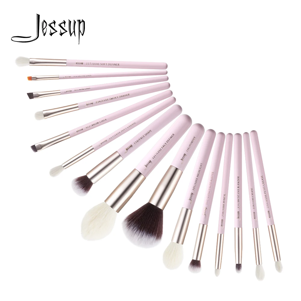 

New Jessup Professional Makeup Brushes Set 15pcs Foundation Eyeshadow Concealer Powder Highlighter Brush Cosmetic Tool Kits