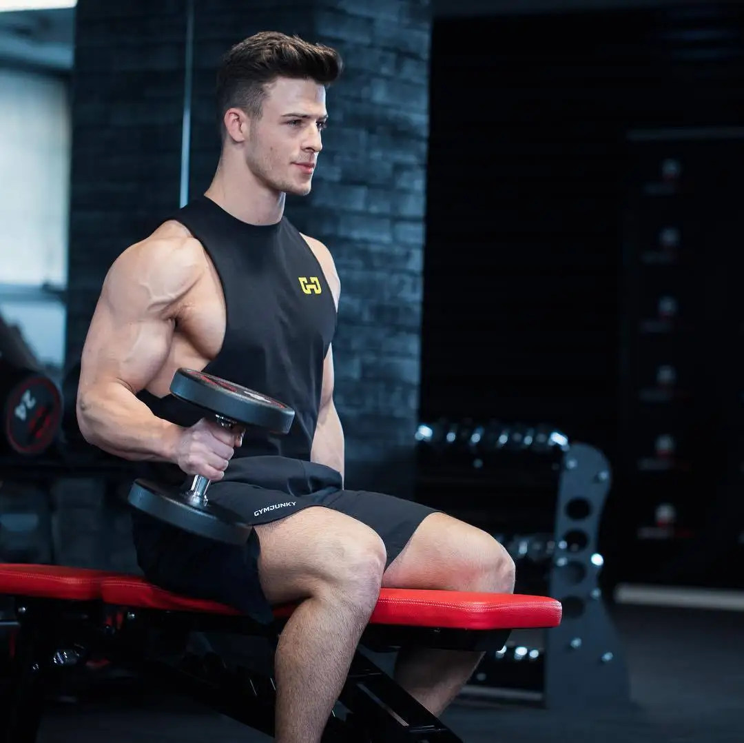 Мышцы доктор братья лето в европейском и американском стиле Для мужчин тонкий спортивный костюм для тренировок стиль Фитнес из дышащего хлопка, Повседневное без рукавов